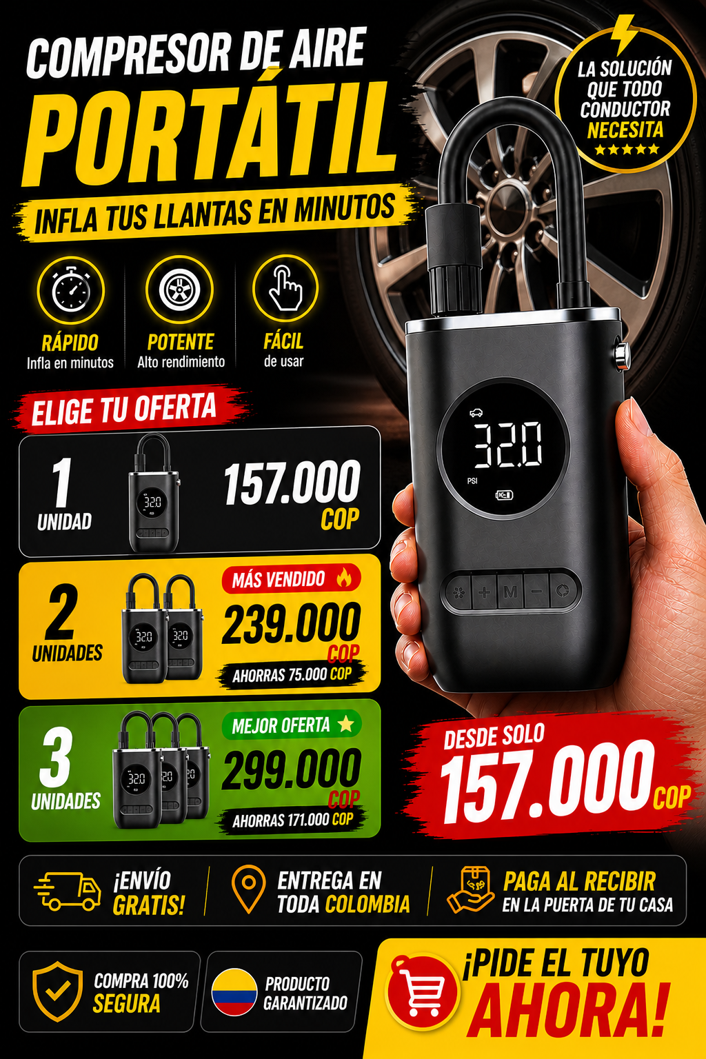 Compresor de Aire Portatil